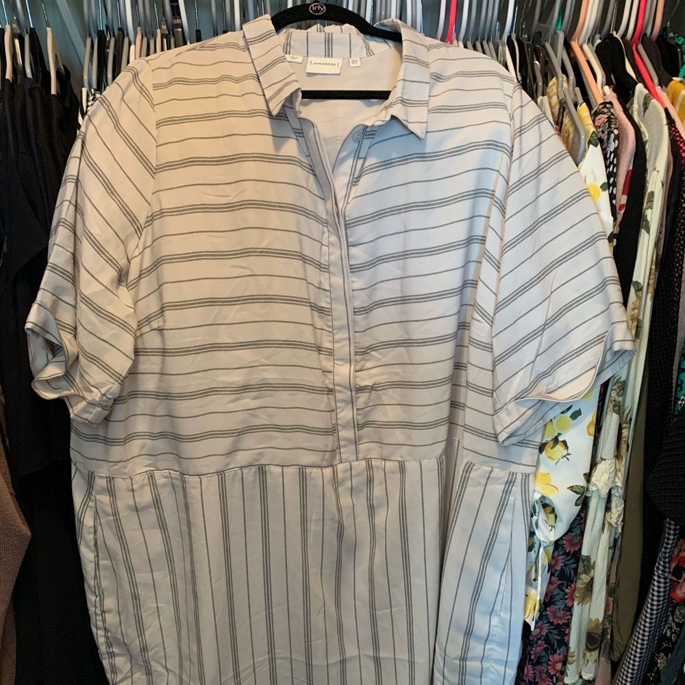 Junarose striped plus dress 24